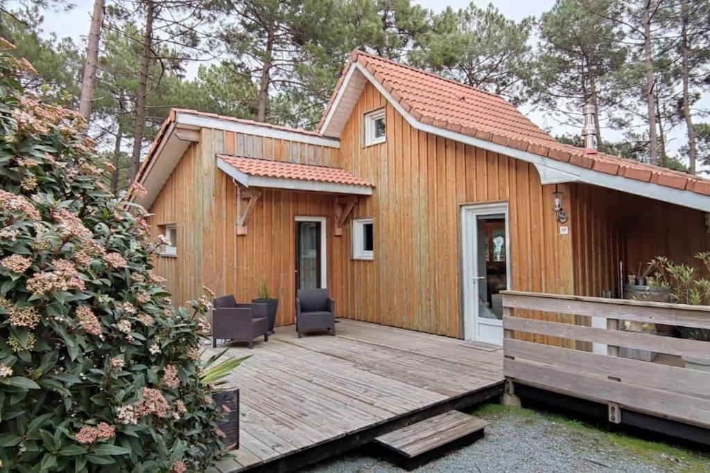 Chalet Du Bonheur - La Jenny Naturist Area Le Porge Exteriér fotografie
